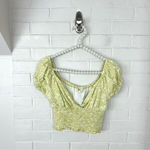 Billabong Floral Print Crop Top Size S